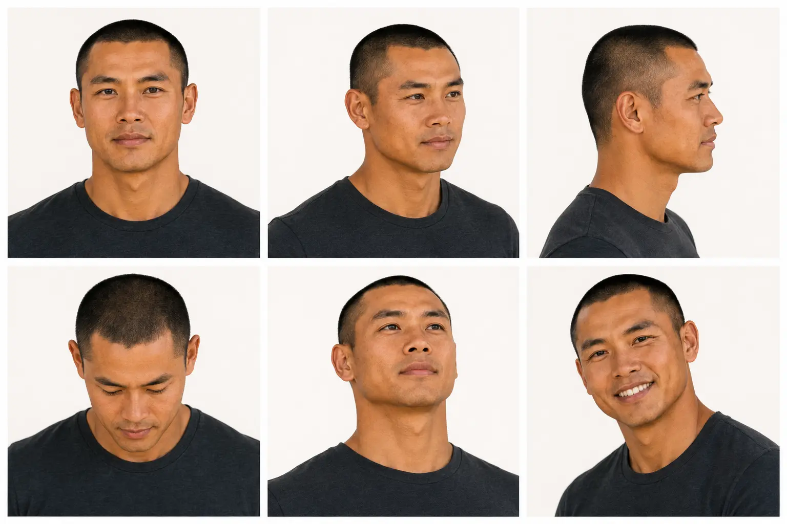 Jake head and expression detail sheet