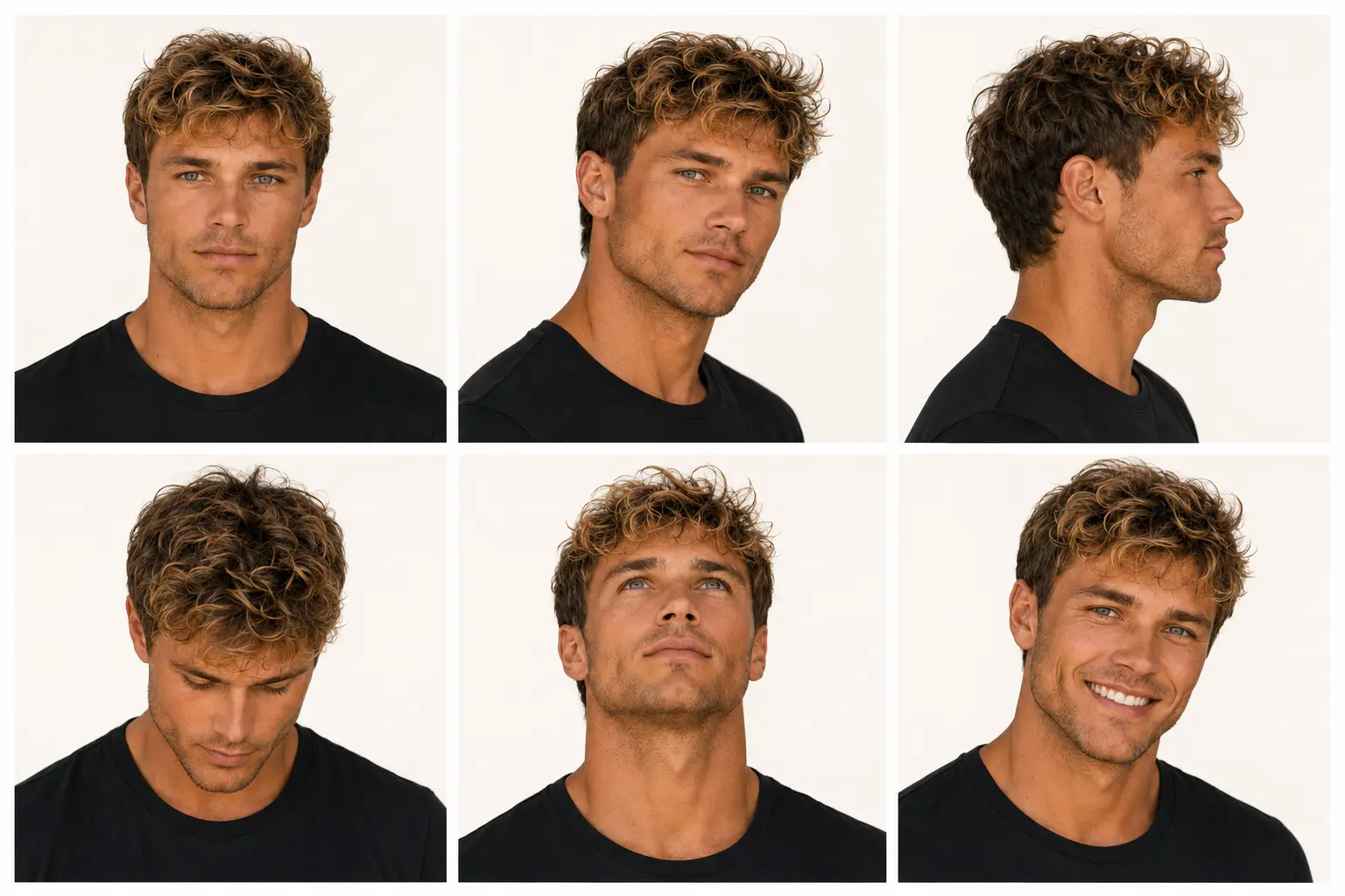 Mike head and expression detail sheet