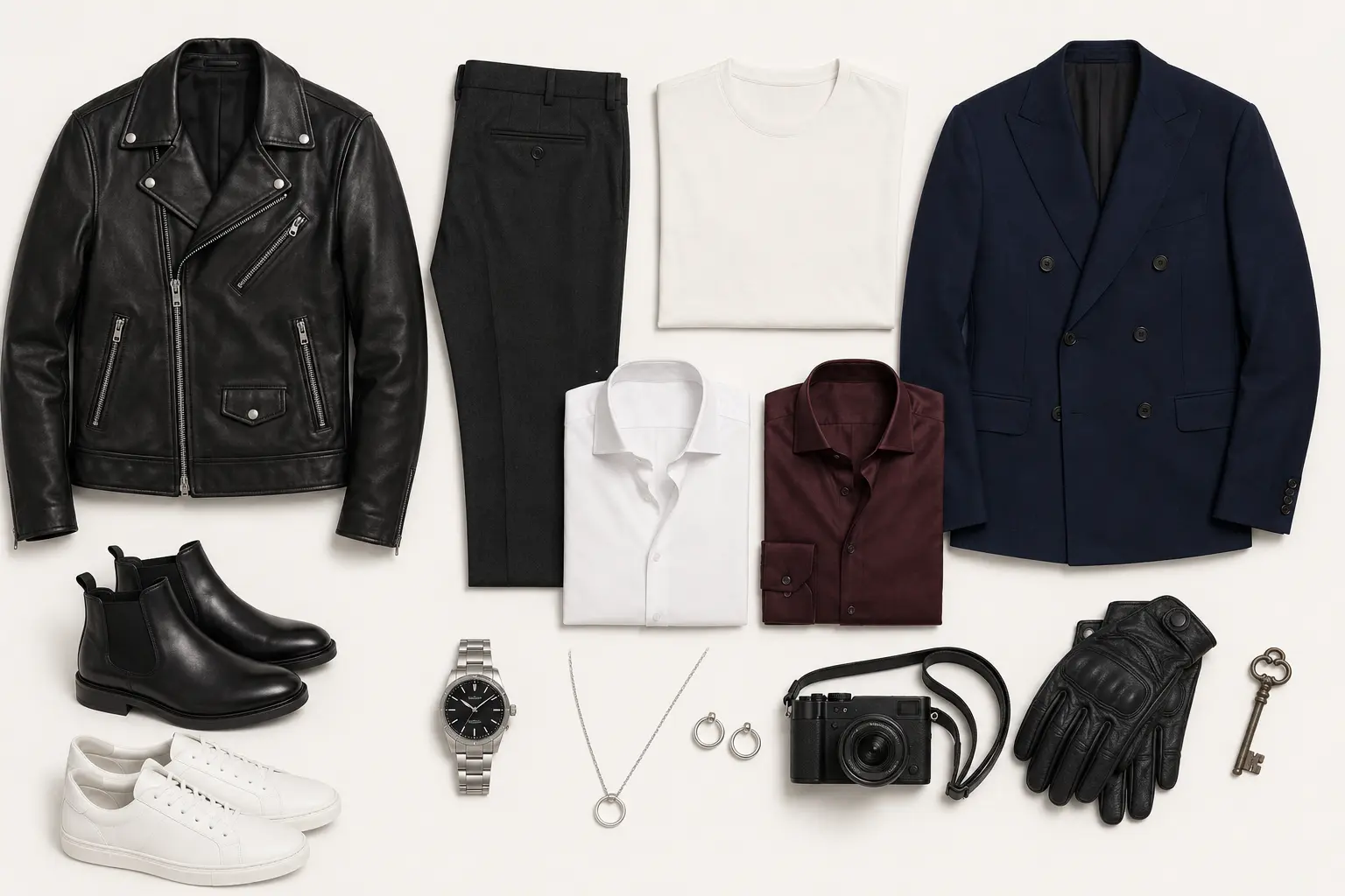 Yury wardrobe and accessories